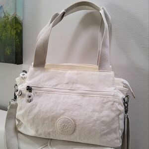 Kipling Small Tote Bag in Off-White/Cream